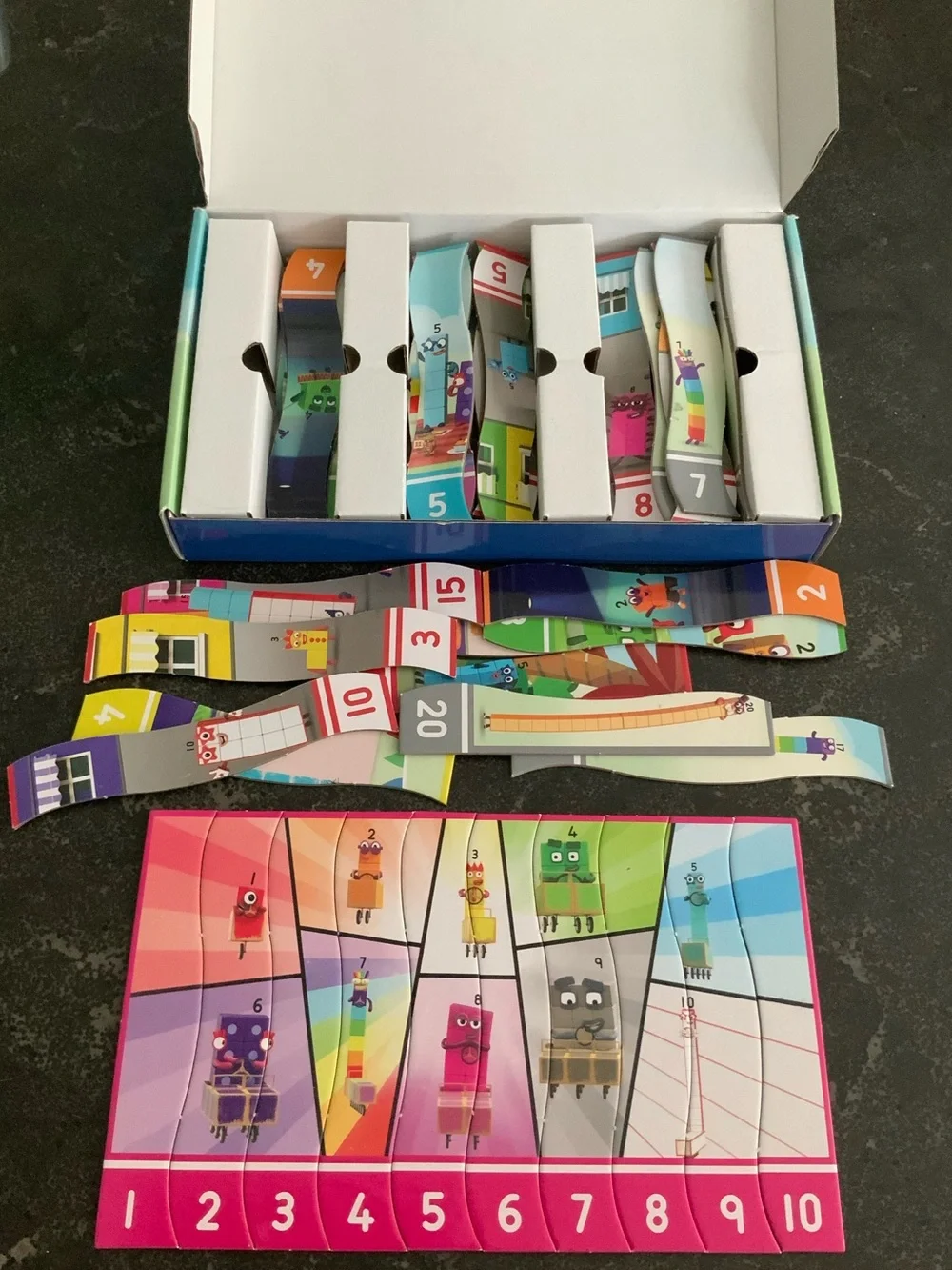 Number Blocks puzzle & balance set bundle